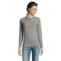 Tricou polo damă Sol's Perfect Lsl 180 personalizat, gri melange 2