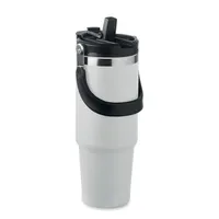 Pahar cu perete dublu 850 ml personalizat, alb