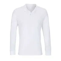 Tricou polo unisex SOL'S Planet Lsl personalizat, alb