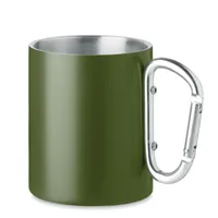 Cană metalică 300 ml personalizată, verde închis