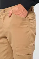 Pantaloni unisex Designed To Work Cotton Stretch Trousers personalizați, pe model