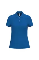 Tricou polo damă iDeal Basic Pique personalizat, albastru