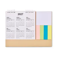 Calendar de birou cu memopad personalizat
