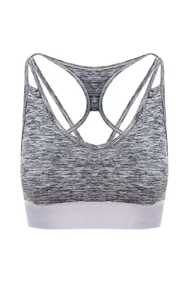 Tricou damă Just Cool Girlie Cross Back Crop Top personalizat