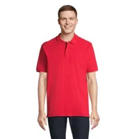 PEGASE Polo Organic 210g personalizat, bright red