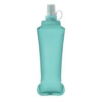 Sticlă de apă pliabilă 500ml personalizată, turcoaz