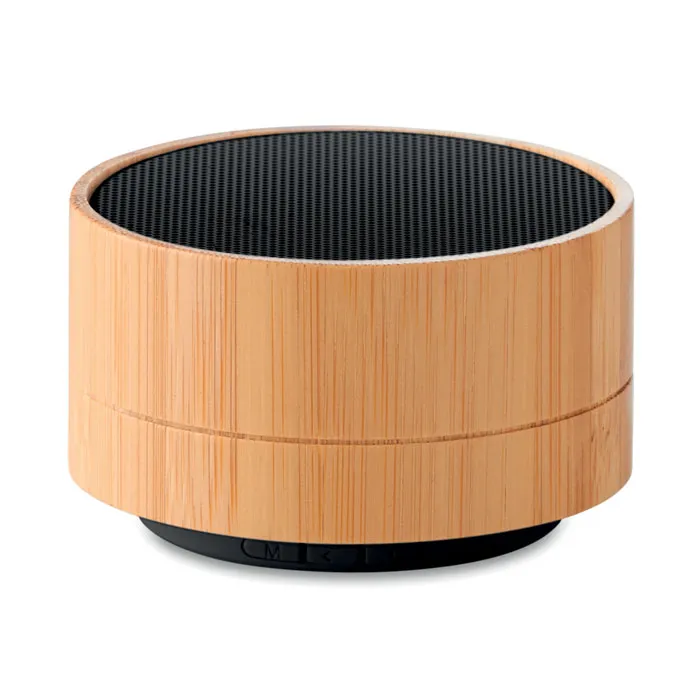 Boxă wireless din bambus 3W personalizată