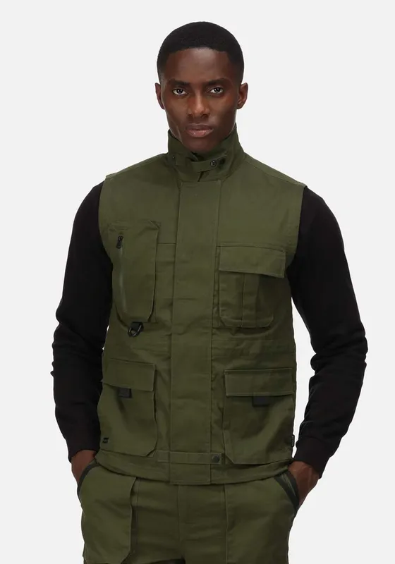 Vestă bărbați Regatta Pro Utility Vest personalizată, pe model