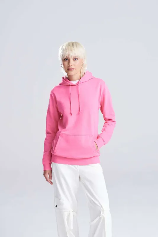 Hanorac damă Just Hoods College personalizat, pe model