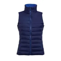 Vestă damă SOL'S Wave Lightweight Bodywarmer personalizată, albastru