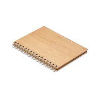 Notes A5 din bambus cu spira personalizat