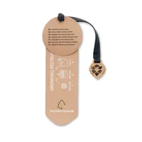 Semn de carte cu semințe pin personalizat, vedere zona de personalizare
