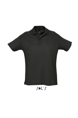 Tricou polo bărbați SOL'S Summer II personalizat, negru