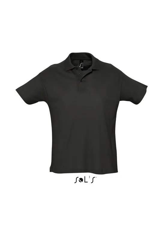 Tricou polo bărbați SOL'S Summer II personalizat, negru