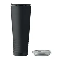 Pahar cu perete dublu de 700 ml personalizat, vedere spate