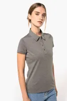Tricou polo damă Kariban Short Sleeved Jersey personalizat, pe model