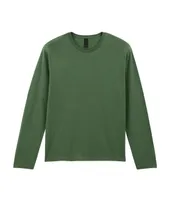 Tricou cu mânecă lungă unisex Gildan Softstyle™ Adult personalizat, verde
