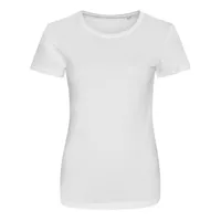Tricou damă Just Ts Tri-blend T personalizat, alb