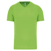Tricou bărbați Proact V-neck Short-sleeved Sports personalizat, verde