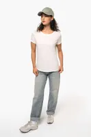 Tricou damă Kariban Organic IN Conversion personalizat, pe model