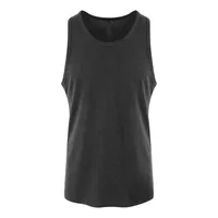 Vestă bărbați Just Ts Tri-blend Vest personalizată, negru