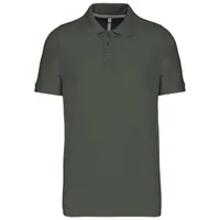 Tricou polo bărbați Kariban Short Sleeve Piqué personalizat, verde