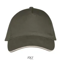 Șapcă SOL'S Long Beach 5 Panel personalizată, verde