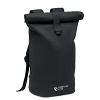 Rucsac "rolltop" din canvas personalizat, vedere zona de personalizare