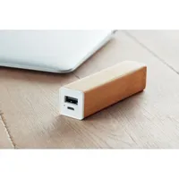 Acumulator bambus de 2200mAh personalizat, în context
