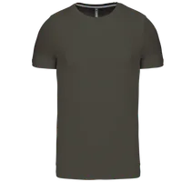 Tricou bărbați Kariban Short-sleeved Crew Neck personalizat, verde