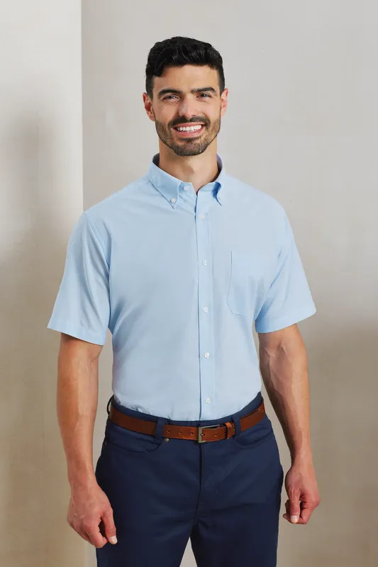 Cămașă bărbați Premier Short Sleeve Signature Oxford