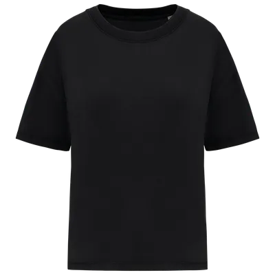 Tricou damă Native Spirit Washed Effect Oversized personalizat, negru