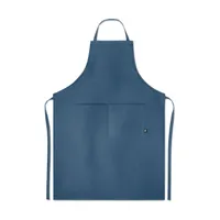 Șorț ajustabil din cânepă personalizat, albastru