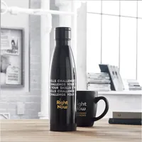 Sticlă cu termometru 500 ml personalizată, în context