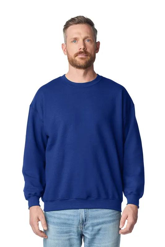 Bluză unisex Gildan Heavy Blend™ Adult Crewneck personalizată, pe model
