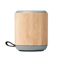 Boxă wireless din bambus 5.3 personalizată, vedere detaliu