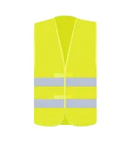 Vestă unisex Korntex Basic Safety Vest For Print Karlsruhe 2 Velcro personalizată, galben