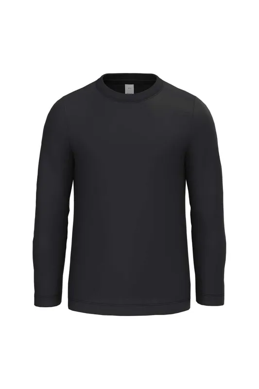 Tricou copii iDeal Basic IDEAL150 Lsl personalizat, negru