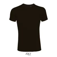 Tricou bărbați SOL'S Imperial Fit Round Neck Close Fitting personalizat, negru