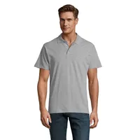 Polo SPRING II MEN 210g personalizat, gri melange 2