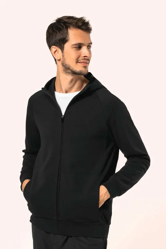 Hanorac bărbați Kariban Premium Zipped personalizat, pe model