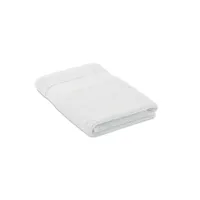 Prosop bumbac organic 140x70 personalizat, alb