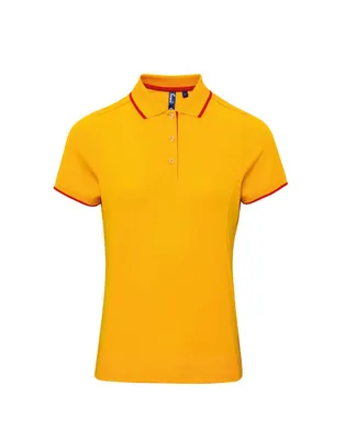 Tricou polo damă Premier Contrast Coolchecker®
