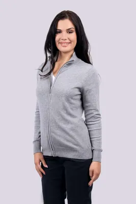Bluză damă Legend Classics Full Zip Cardigan Fine Gauge Cotton personalizată