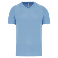 Tricou bărbați Proact V-neck Short-sleeved Sports personalizat, albastru