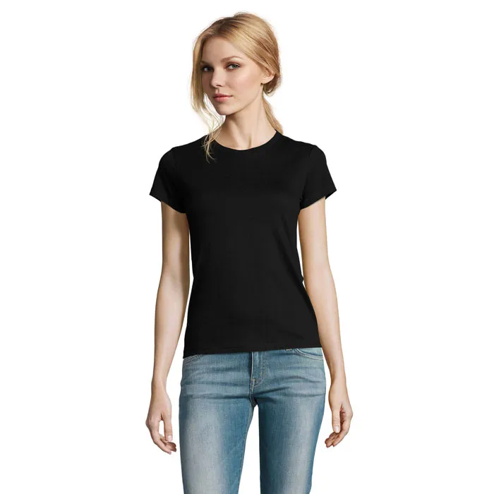 Tricou IMPERIAL WOMEN 190g personalizat, deep black