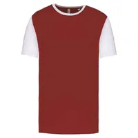 Tricou unisex Proact Adults Bicolour Short-sleeved personalizat, roșu