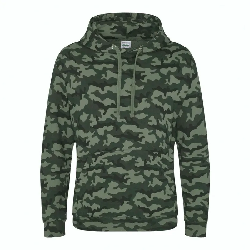 Hanorac unisex Just Hoods Camo personalizat, ecologic