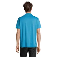 Tricou polo unisex Sol's Pitcher personalizat, vedere spate