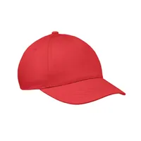 Sapcă baseball copii 5 panele personalizată, roșu